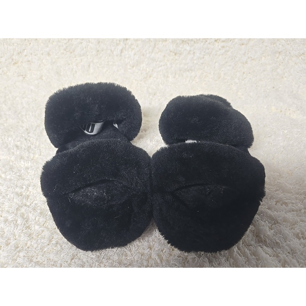 UGG Australia Fluff Yeah Slide Sandals for Women, Size US 6- Black